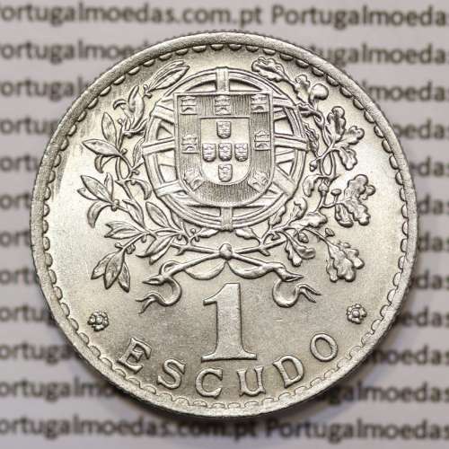 1 Escudo 1952 Alpaca, 1$00 1952 alpaca Republica Portuguesa, (Soberba), World Coins Portugal KM 578