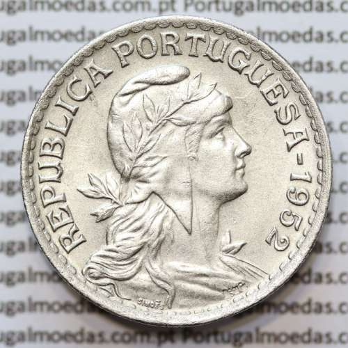MOEDA DE UM ESCUDO (1$00) ALPACA 1952 BELA