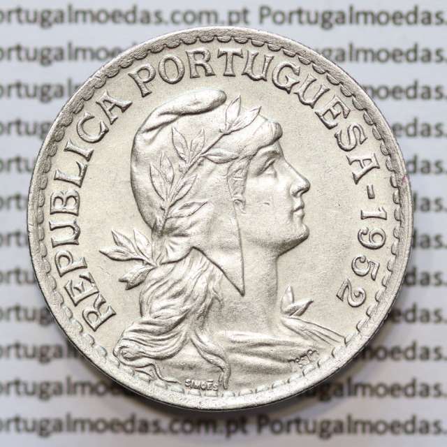 MOEDA DE UM ESCUDO (1$00) ALPACA 1952 BELA