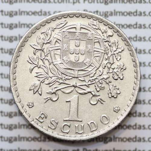 MOEDA DE UM ESCUDO (1$00) ALPACA 1952 BELA
