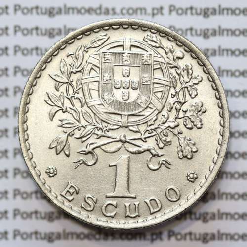 MOEDA DE UM ESCUDO (1$00) ALPACA 1952 BELA
