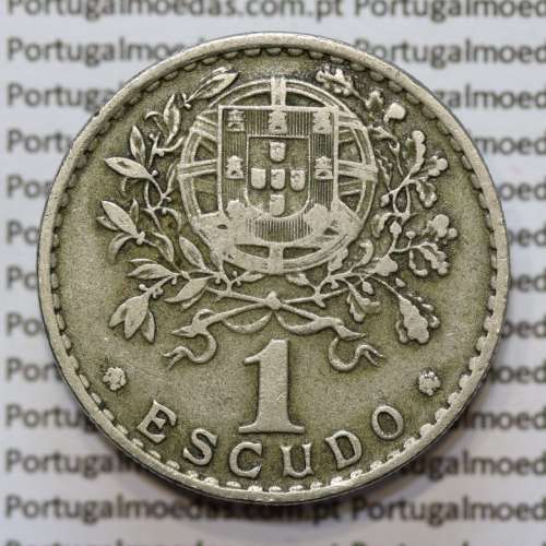 MOEDA DE UM ESCUDO (1$00) ALPACA 1952 MBC