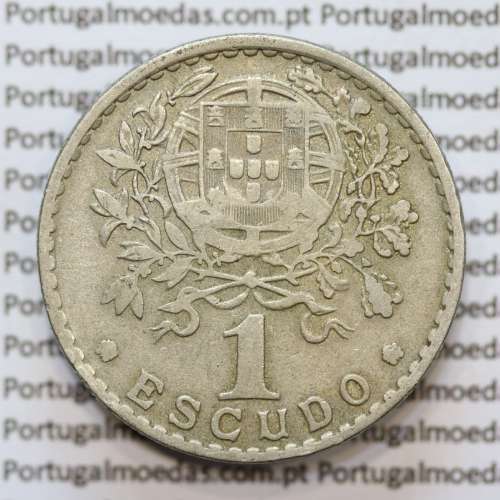 MOEDA DE UM ESCUDO (1$00) ALPACA 1952 MBC