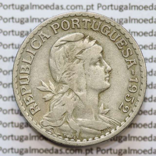 MOEDA DE UM ESCUDO (1$00) ALPACA 1952 MBC