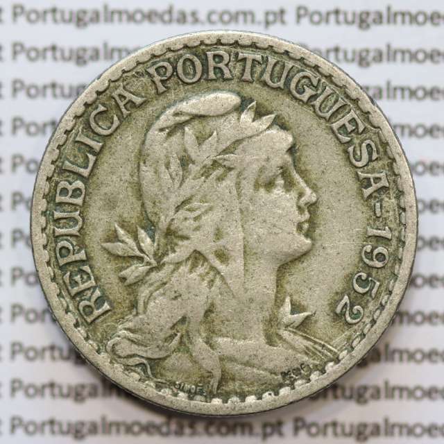 MOEDA DE UM ESCUDO (1$00) ALPACA 1952 MBC