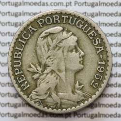 MOEDA DE UM ESCUDO (1$00) ALPACA 1952 MBC MOEDA DE UM ESCUDO (1$00) ALPACA 1952 MBC