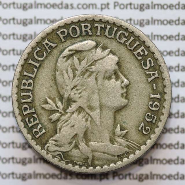 MOEDA DE UM ESCUDO (1$00) ALPACA 1952 MBC