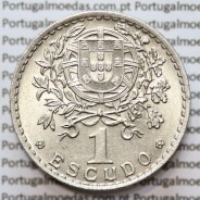 1 Escudo 1957 Alpaca, 1$00 1957 alpaca Republica Portuguesa, (Bela), World Coins Portugal KM 578
