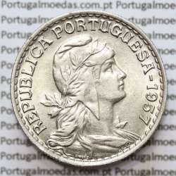 Portugal, coin of 1 Escudo 1957 Alpaca of the Portuguese Republic, (AU), World Coins Portugal KM 578