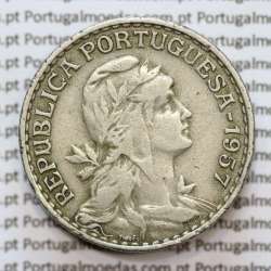 MOEDA DE UM ESCUDO (1$00) ALPACA 1957 MBC+ MOEDA DE UM ESCUDO (1$00) ALPACA 1957 MBC+