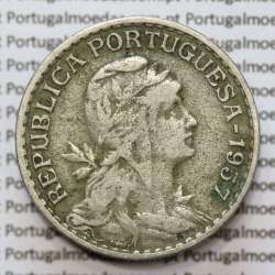 MOEDA DE UM ESCUDO (1$00) ALPACA 1957 MBC MOEDA DE UM ESCUDO (1$00) ALPACA 1957 MBC