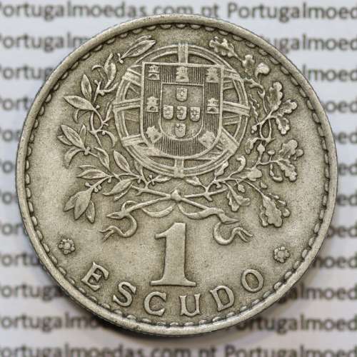 MOEDA DE UM ESCUDO (1$00) ALPACA 1958 MBC+