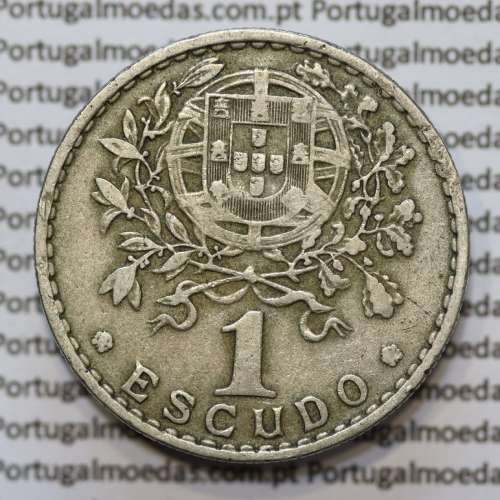 MOEDA DE UM ESCUDO (1$00) ALPACA 1958 MBC