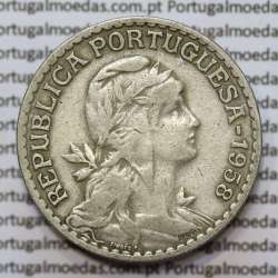 MOEDA DE UM ESCUDO (1$00) ALPACA 1958 MBC