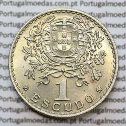 Portugal, coin of 1 Escudo 1959 Alpaca of the Portuguese Republic, (UNC), World Coins Portugal KM 578