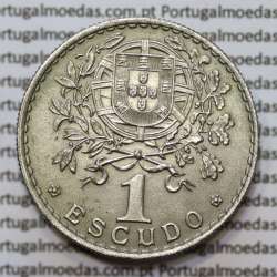 Portugal, coin of 1 Escudo 1959 Alpaca of the Portuguese Republic, (UNC), World Coins Portugal KM 578