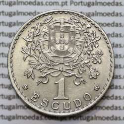 Portugal, coin of 1 Escudo 1959 Alpaca of the Portuguese Republic, (Au), World Coins Portugal KM 578