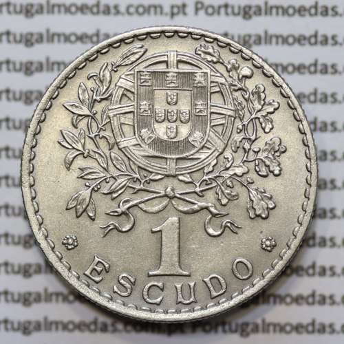 1 Escudo 1959 Alpaca, 1$00 1959 alpaca Republica Portuguesa, (Bela), World Coins Portugal KM 578