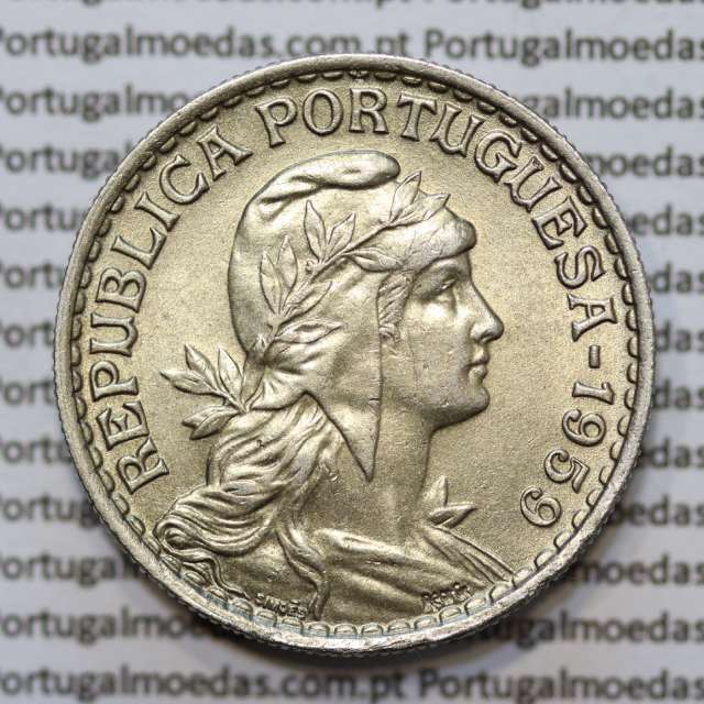 MOEDA DE UM ESCUDO (1$00) ALPACA 1959 BELA