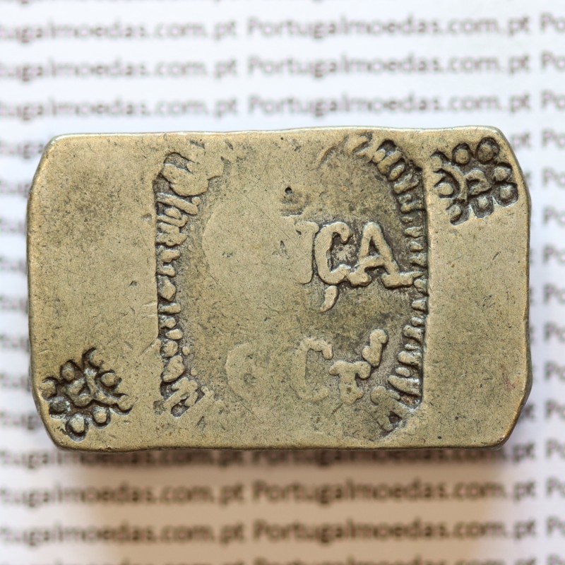 1843 Silver Canelo Ounce Coin from Portuguese Mozambique, Pataca of Queen Maria II (1834–1853). World Coins Mozambique KM26.1.