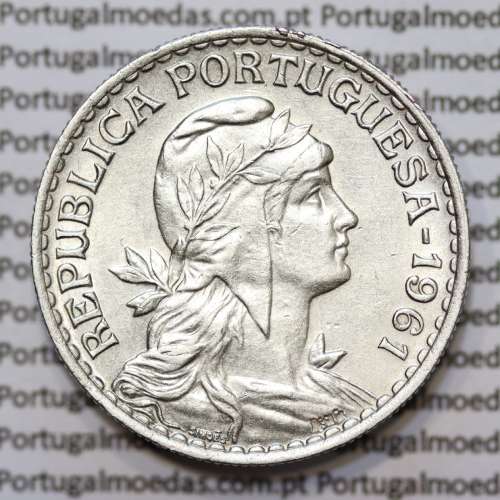 1 Escudo 1961 Alpaca, 1$00 1961 alpaca Republica Portuguesa, (Bela), World Coins Portugal KM 578