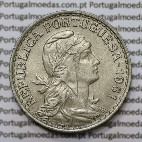 Moeda de 1 Escudo 1961 em Alpaca MBC+/BELA