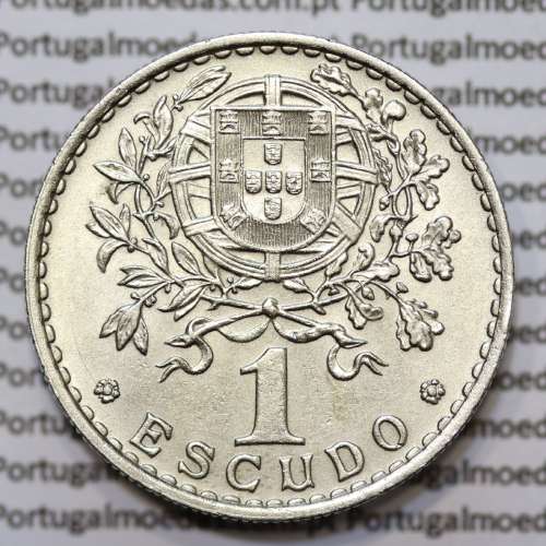 Moeda de 1 Escudo 1961 em Alpaca MBC+/BELA