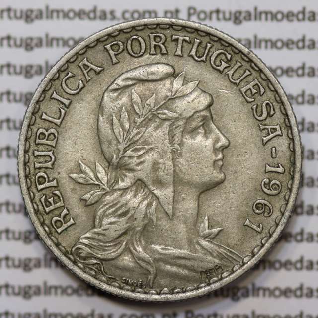Moeda de 1 Escudo 1961 em Alpaca MBC+