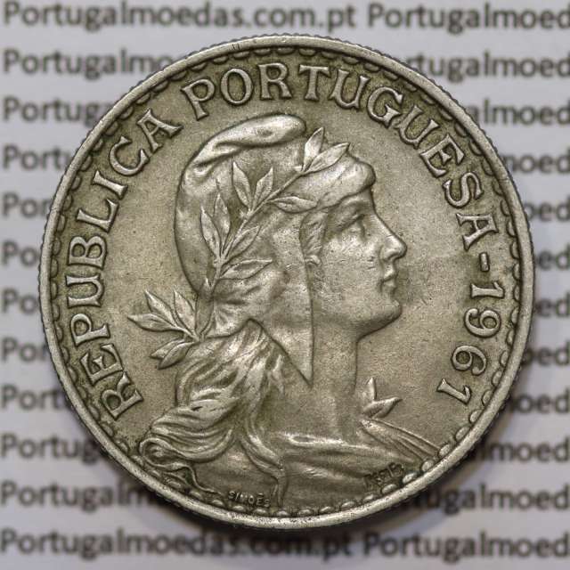 Moeda de 1 Escudo 1961 em Alpaca MBC+