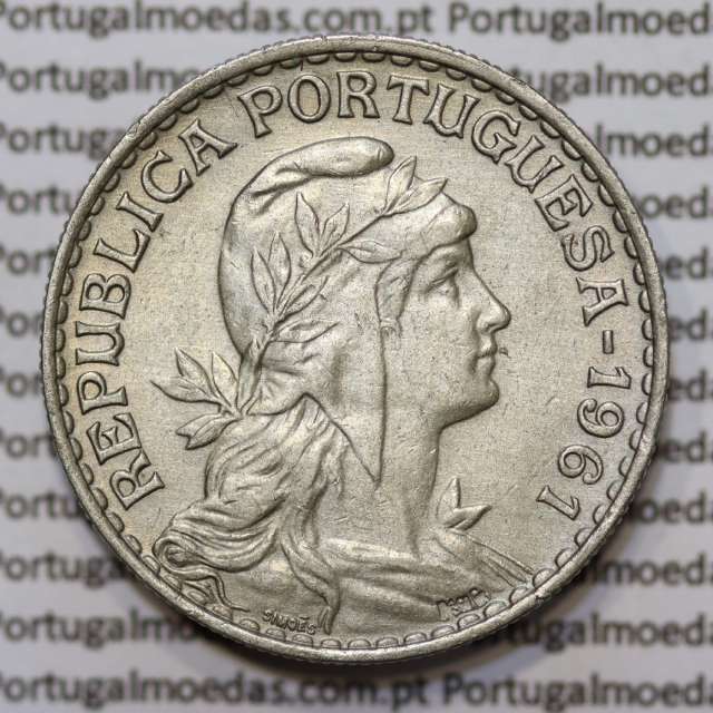 Moeda de 1 Escudo 1961 em Alpaca MBC+