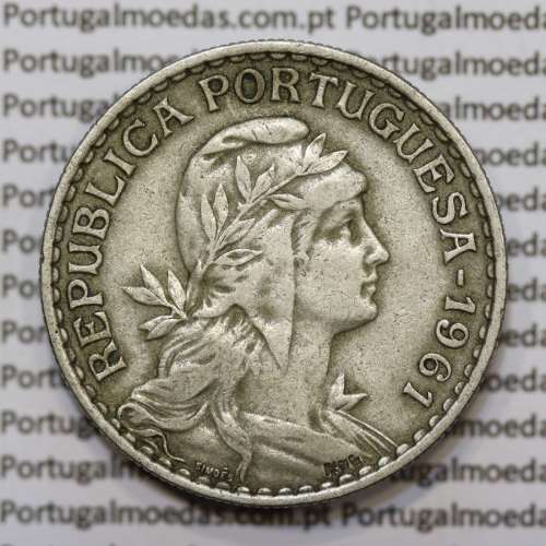 Moeda de 1 Escudo 1961 em Alpaca MBC