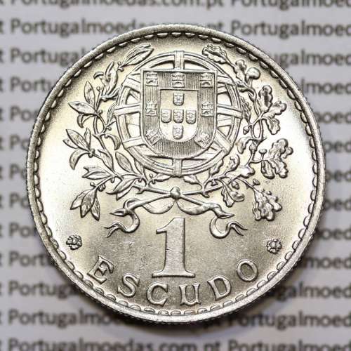 1 Escudo 1962 Alpaca, 1$00 1962 alpaca Republica Portuguesa, (Soberba), World Coins Portugal KM 578