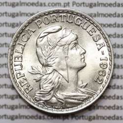 Moeda de 1 Escudo 1962 em Alpaca SOBERBA Moeda de 1 Escudo 1962 em Alpaca SOBERBA