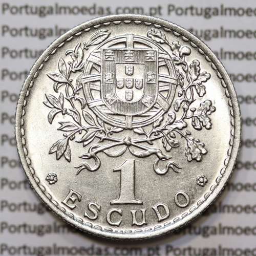 Moeda de 1 Escudo 1962 em Alpaca SOBERBA