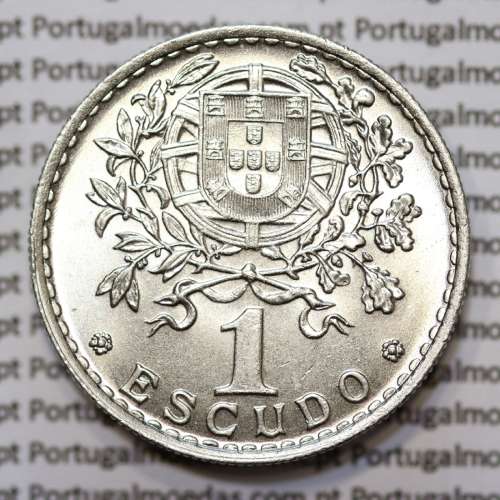 Moeda de 1 Escudo 1962 em Alpaca SOBERBA