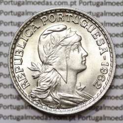 Moeda de 1 Escudo 1962 em Alpaca SOBERBA Moeda de 1 Escudo 1962 em Alpaca SOBERBA