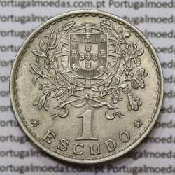 Moeda de 1 Escudo 1962 em Alpaca MBC+/BELA