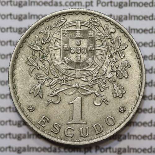 Moeda de 1 Escudo 1962 em Alpaca MBC+/BELA