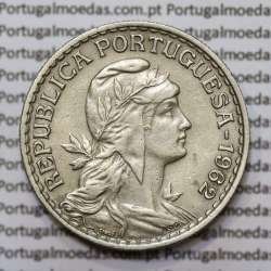 Moeda de 1 Escudo 1962 em Alpaca MBC+/BELA