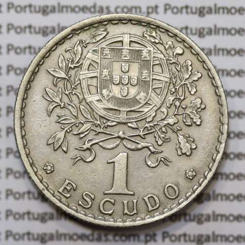 Moeda de 1 Escudo 1962 em Alpaca MBC+/BELA