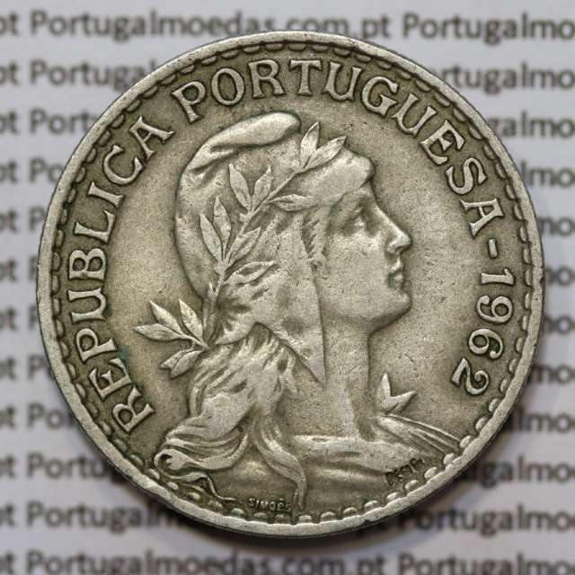 Moeda de 1 Escudo 1962 em Alpaca MBC+