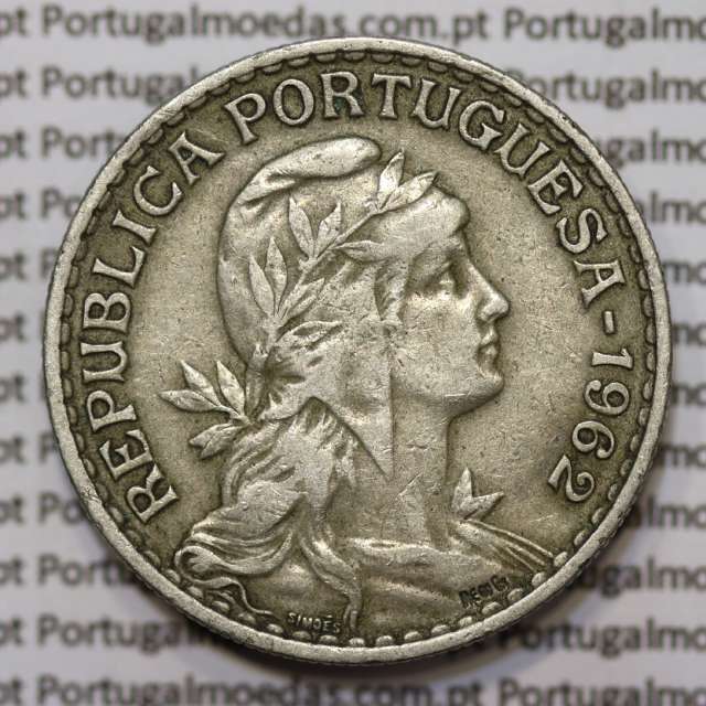 Moeda de 1 Escudo 1962 em Alpaca MBC