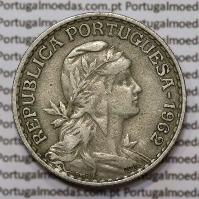 Moeda de 1 Escudo 1962 em Alpaca MBC