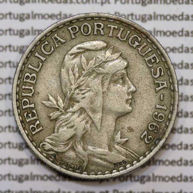 Moeda de 1 Escudo 1962 em Alpaca MBC