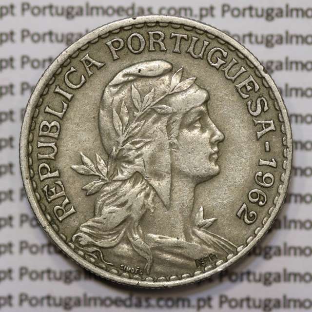 Moeda de 1 Escudo 1962 em Alpaca MBC