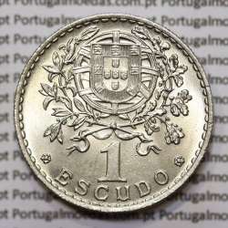 Portugal, coin of 1 Escudo 1964 Alpaca of the Portuguese Republic, (UNC), World Coins Portugal KM 578