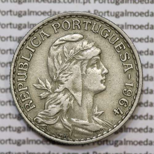 1 Escudo 1964 em Alpaca MBC+/ BELA
