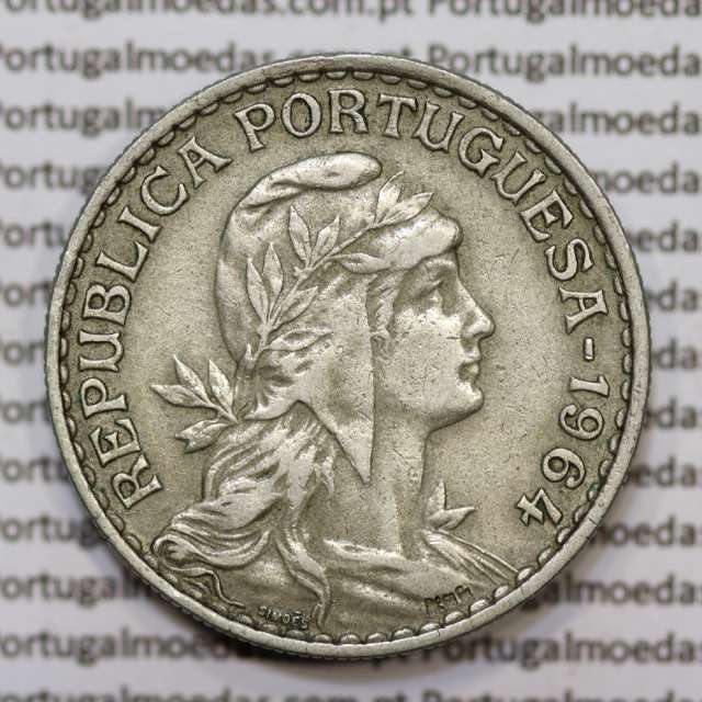 1 Escudo 1964 em Alpaca MBC+/ BELA