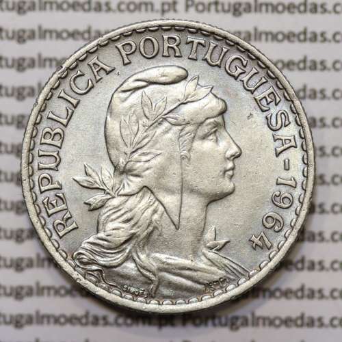 Moeda 1 Escudo 1964 em Alpaca MBC+/ BELA