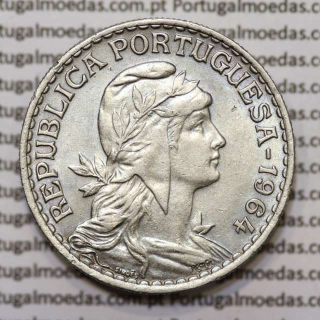 Moeda 1 Escudo 1964 em Alpaca MBC+/ BELA